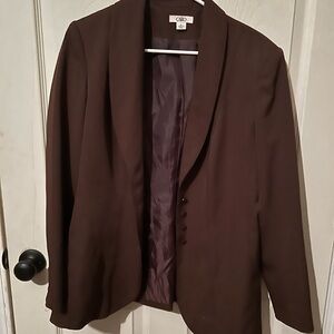 Cato Chocolate Brown Blazer And Pants